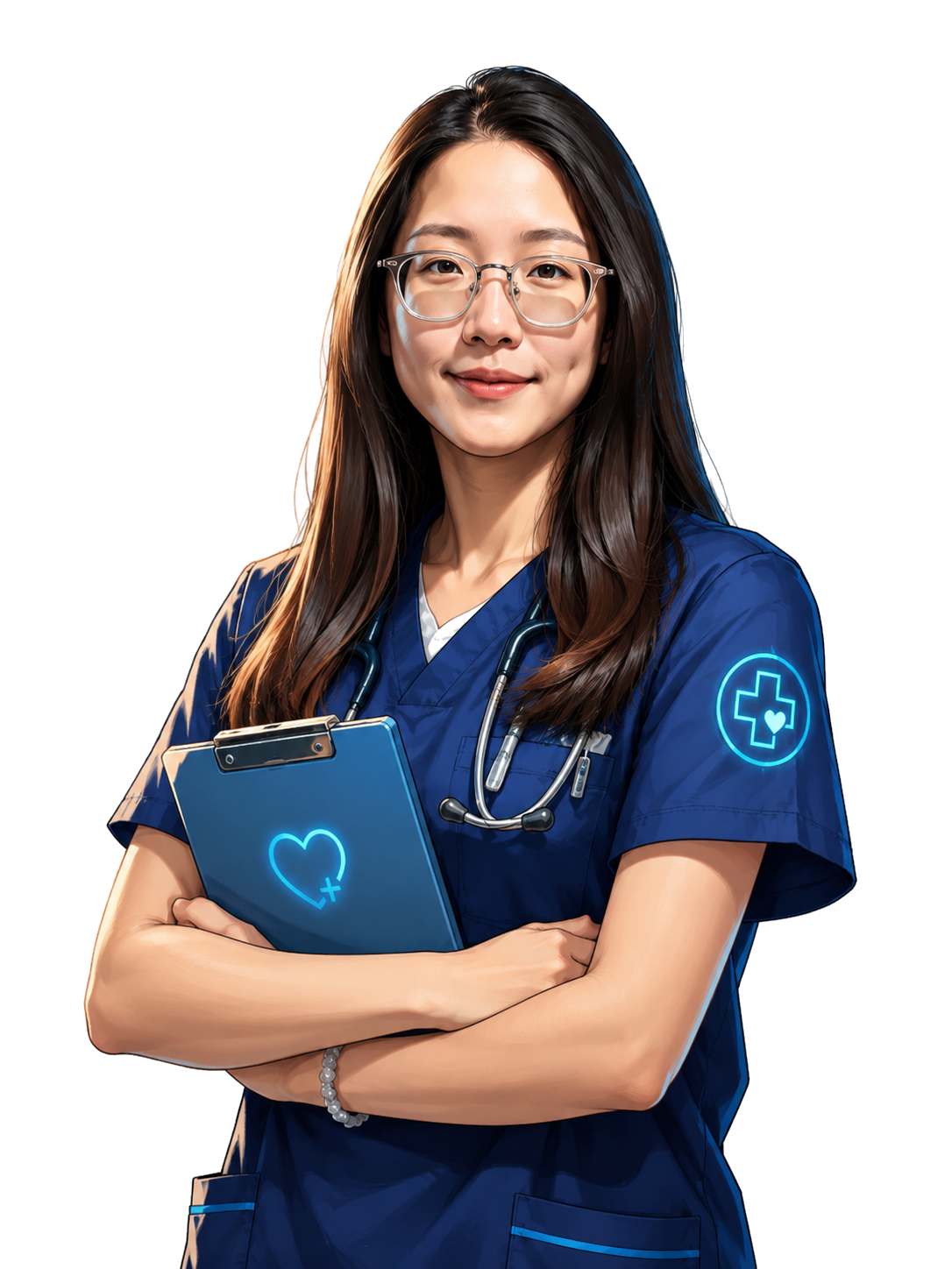 Nursing navigator portrait illustration