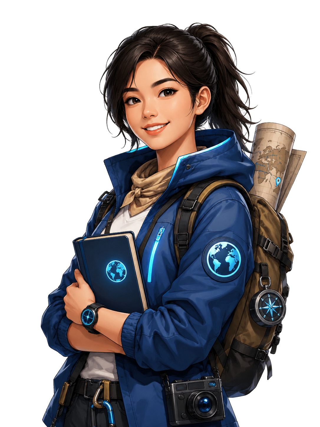 World Explorers character illustration